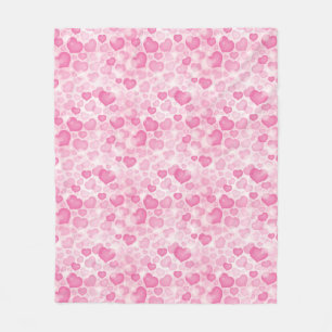 Hintergrund mit Herzen Fleecedecke