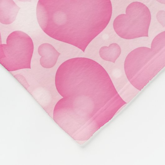 Hintergrund mit Herzen Fleecedecke (Ecke)