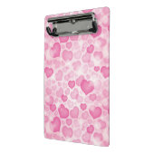 Hintergrund mit Herzen Mini Klemmbrett (Gewinkelt2)