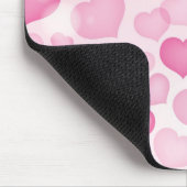 Hintergrund mit Herzen Mousepad (Ecke)