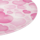 Hintergrund mit Herzen Schneidebrett (Ecke)