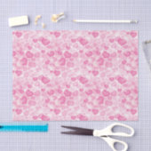 Hintergrund mit Herzen Seidenpapier (Handwerk)