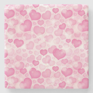 Hintergrund mit Herzen Steinuntersetzer