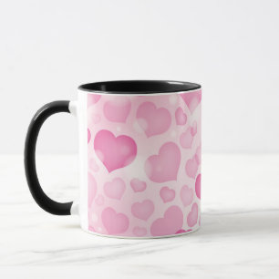 Hintergrund mit Herzen Tasse