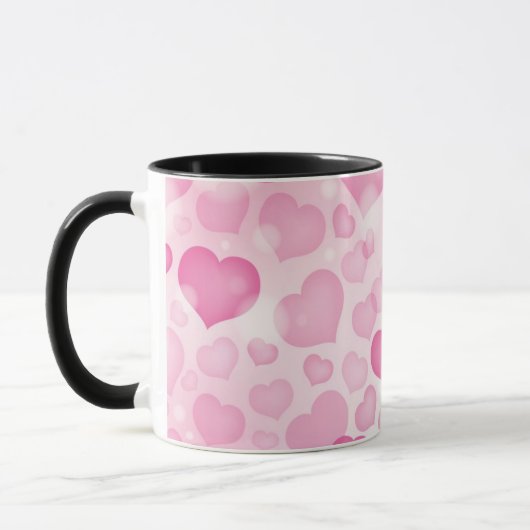 Hintergrund mit Herzen Tasse (Links)