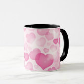 Hintergrund mit Herzen Tasse (VorderseiteRechts)
