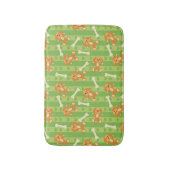 Hintergrund mit Hunden und den Knochen Badematte (Vorderseite Vertikal)