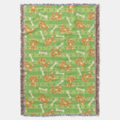 Hintergrund mit Hunden und den Knochen Decke (Vorderseite Vertikal)