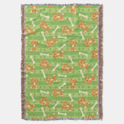 Hintergrund mit Hunden und den Knochen Decke (Vorderseite Vertikal)