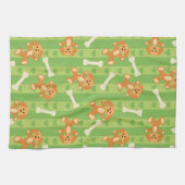 Hintergrund mit Hunden und den Knochen Handtuch (Horizontal)