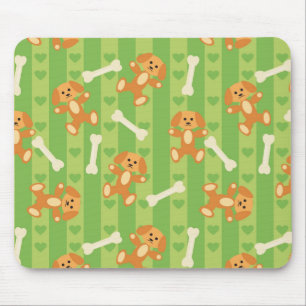 Hintergrund mit Hunden und den Knochen Mousepad