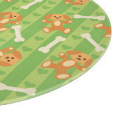 Hintergrund mit Hunden und den Knochen Schneidebrett (Ecke)