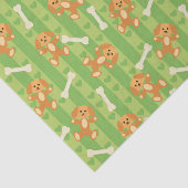 Hintergrund mit Hunden und den Knochen Seidenpapier (Ausschnitt)