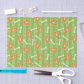 Hintergrund mit Hunden und den Knochen Seidenpapier (Handwerk)