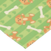 Hintergrund mit Hunden und den Knochen Tischdecke (Schrägansicht)