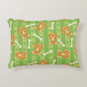 Hintergrund mit Hunden und den Knochen Zierkissen (Vorderseite)