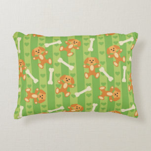 Hintergrund mit Hunden und den Knochen Zierkissen