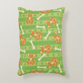 Hintergrund mit Hunden und den Knochen Zierkissen (Vorderseite(Vertikal))