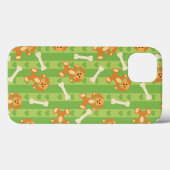 Hintergrund mit Hunden und Knochen Case-Mate iPhone Hülle (Rückseite (Horizontal))
