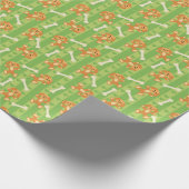 Hintergrund mit Hunden und Knochen Geschenkpapier (Ecke)
