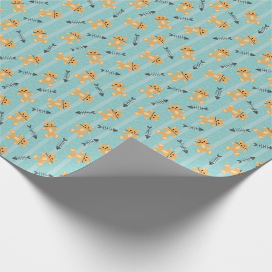 Hintergrund mit Katzen Geschenkpapier (Ecke)