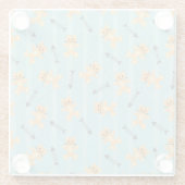 Hintergrund mit Katzen Glasuntersetzer (Rückseite)