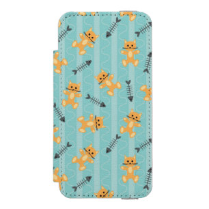 Hintergrund mit Katzen Incipio Watson™ iPhone 5 Geldbörsen Hülle