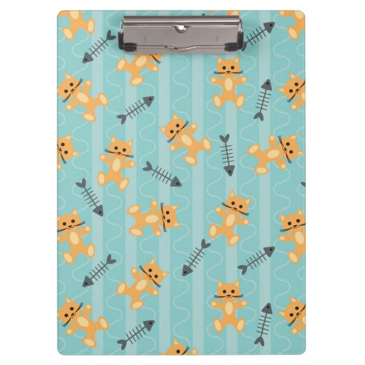 Hintergrund mit Katzen Klemmbrett (Vorderseite)