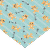 Hintergrund mit Katzen Kurzer Tischläufer (Ecke)