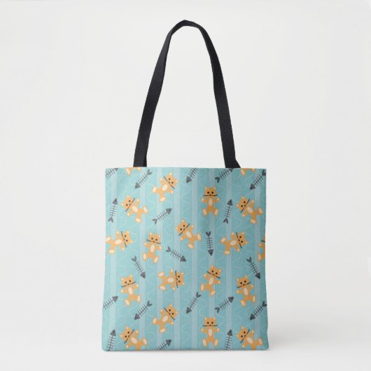 Hintergrund mit Katzen Tasche (Vorderseite)