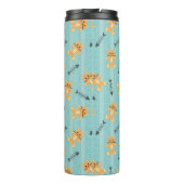 Hintergrund mit Katzen Thermosbecher (Rückseite)