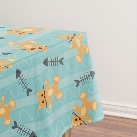 Hintergrund mit Katzen Tischdecke (Beispiel)