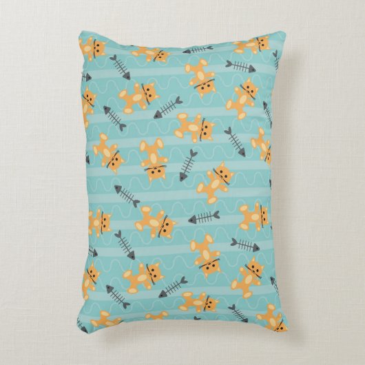 Hintergrund mit Katzen Zierkissen (Vorderseite(Vertikal))