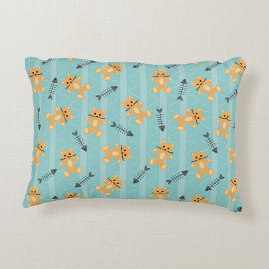 Hintergrund mit Katzen Zierkissen (Rückseite)