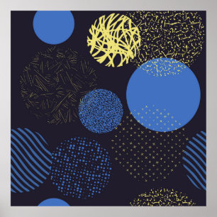 Hintergrund mit Kreisen. Vintage abstrakte Poster