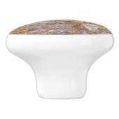 Hintergrund mit Marmormuster Keramikknauf (Seitenansicht)