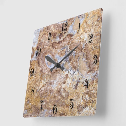 Hintergrund mit Marmormuster Quadratische Wanduhr (Winkel)