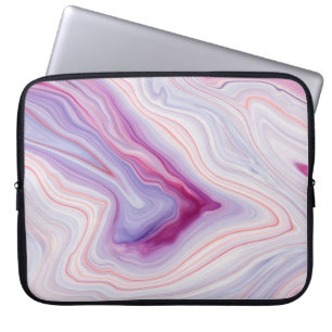 Hintergrund mit Marmortextur / weißer grauer Marmo Laptopschutzhülle