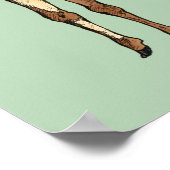 Hintergrund mit Minze Poster (Ecke)