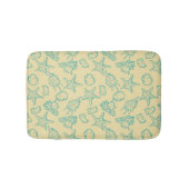 Hintergrund mit Muscheln. Hand gezeichnet Badematte (Vorderseite)