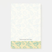 Hintergrund mit Muscheln. Handzeichnung 2 Post-it Klebezettel (Vorderseite)