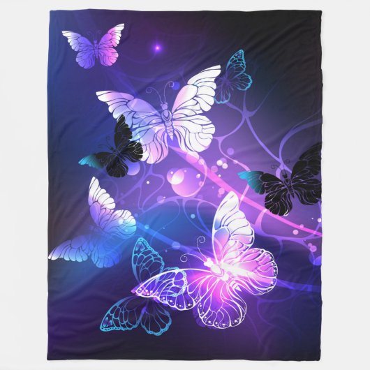 Hintergrund mit Nachtfalter Fleecedecke (Vorderseite)