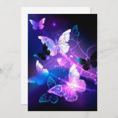 Hintergrund mit Nachtschmetterlingen Ankündigung (Vorne/Hinten)