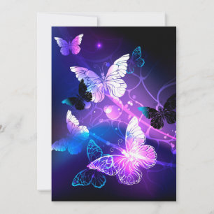 Hintergrund mit Nachtschmetterlingen Ankündigung