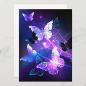 Hintergrund mit Nachtschmetterlingen Ankündigung (Vorne/Hinten)