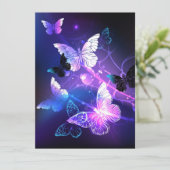 Hintergrund mit Nachtschmetterlingen Ankündigung (Stehend Vorderseite)