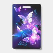 Hintergrund mit Nachtschmetterlingen Ausweis (Rückseite)