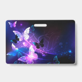 Hintergrund mit Nachtschmetterlingen Ausweis (Rückseite)