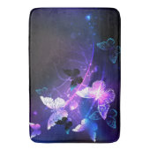 Hintergrund mit Nachtschmetterlingen Badematte (Vorderseite Vertikal)