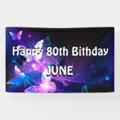 Hintergrund mit Nachtschmetterlingen Banner (Horizontal)